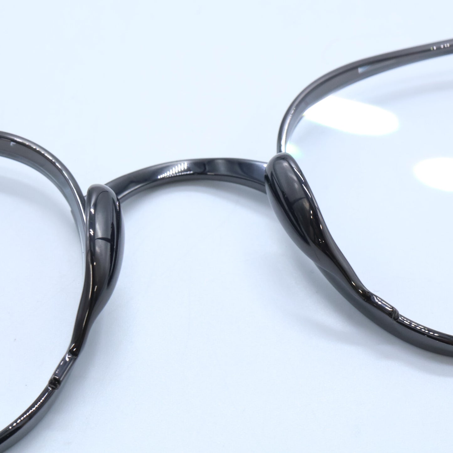 KameManNen カメマンネン 【美品】KMN114 BRH TITANIUM デモレンズ ワイドスクエアシェイプ アイウェア 眼鏡