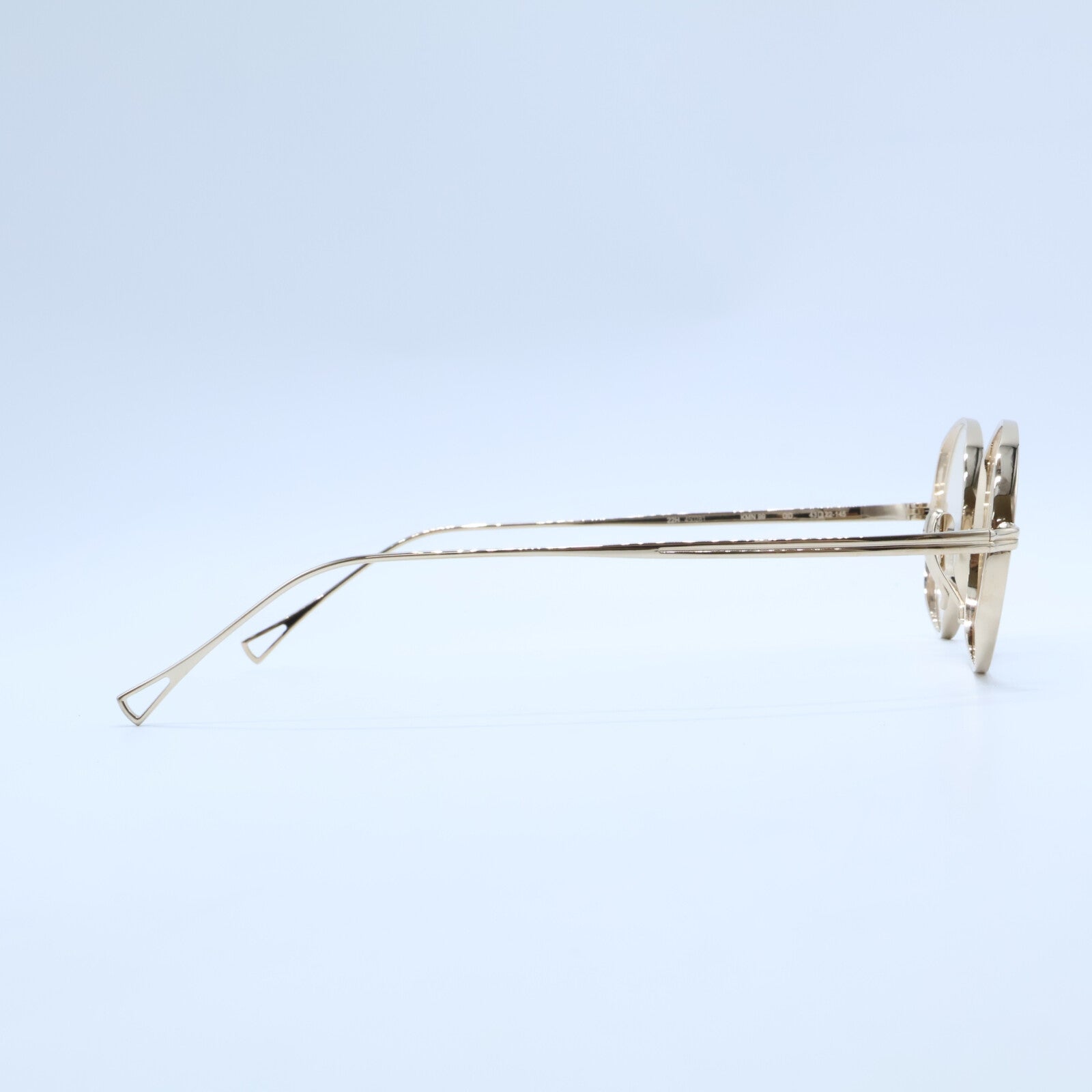 KameManNen カメマンネン 【美品】KMN-99 GD TITANIUM ラウンドシェイプ アイウェア 眼鏡