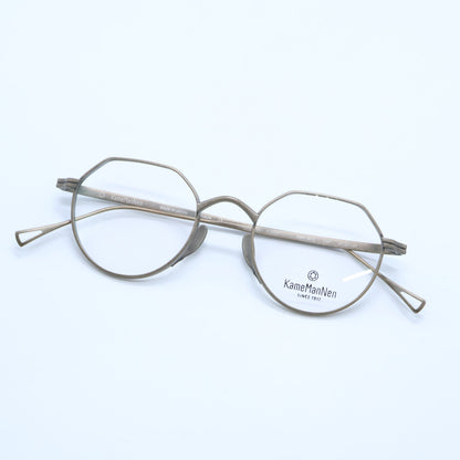 KameManNen カメマンネン 【美品】KMN9916 DGP TITANIUM デモレンズ クラウンパントシェイプ アイウェア 眼鏡