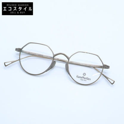 KameManNen カメマンネン 【美品】KMN9916 DGP TITANIUM デモレンズ クラウンパントシェイプ アイウェア 眼鏡