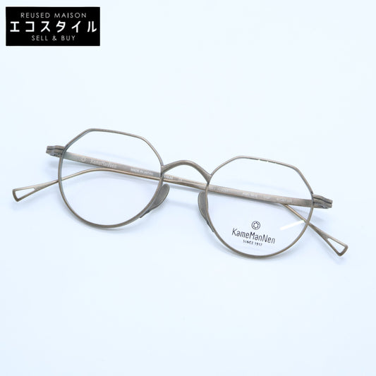 KameManNen カメマンネン 【美品】KMN9916 DGP TITANIUM デモレンズ クラウンパントシェイプ アイウェア 眼鏡