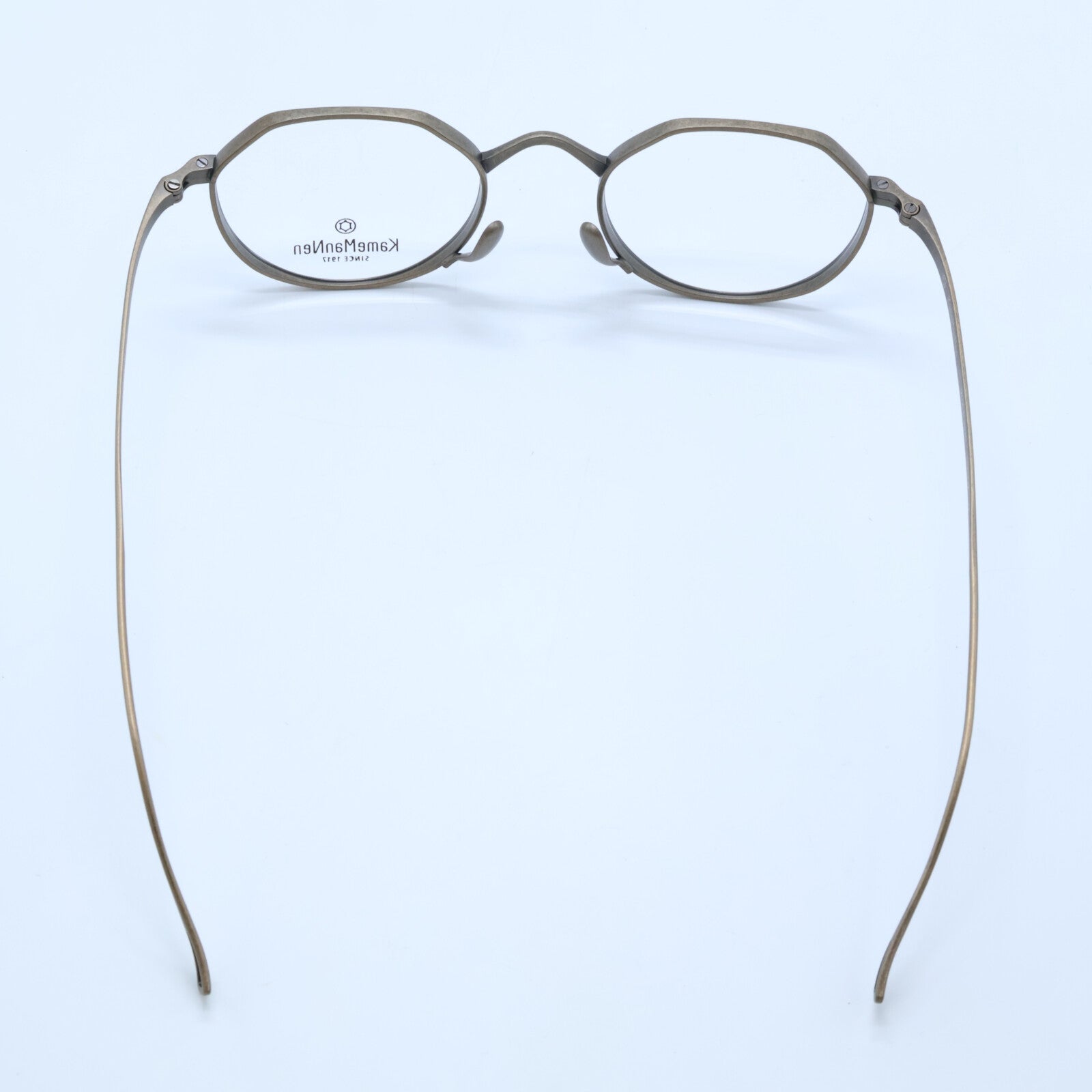 KameManNen カメマンネン 【美品】KMN9916 DGP TITANIUM デモレンズ クラウンパントシェイプ アイウェア 眼鏡