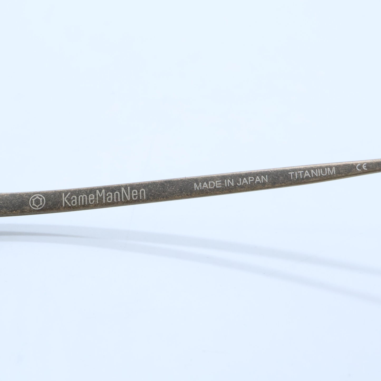 KameManNen カメマンネン 【美品】KMN9916 DGP TITANIUM デモレンズ クラウンパントシェイプ アイウェア 眼鏡