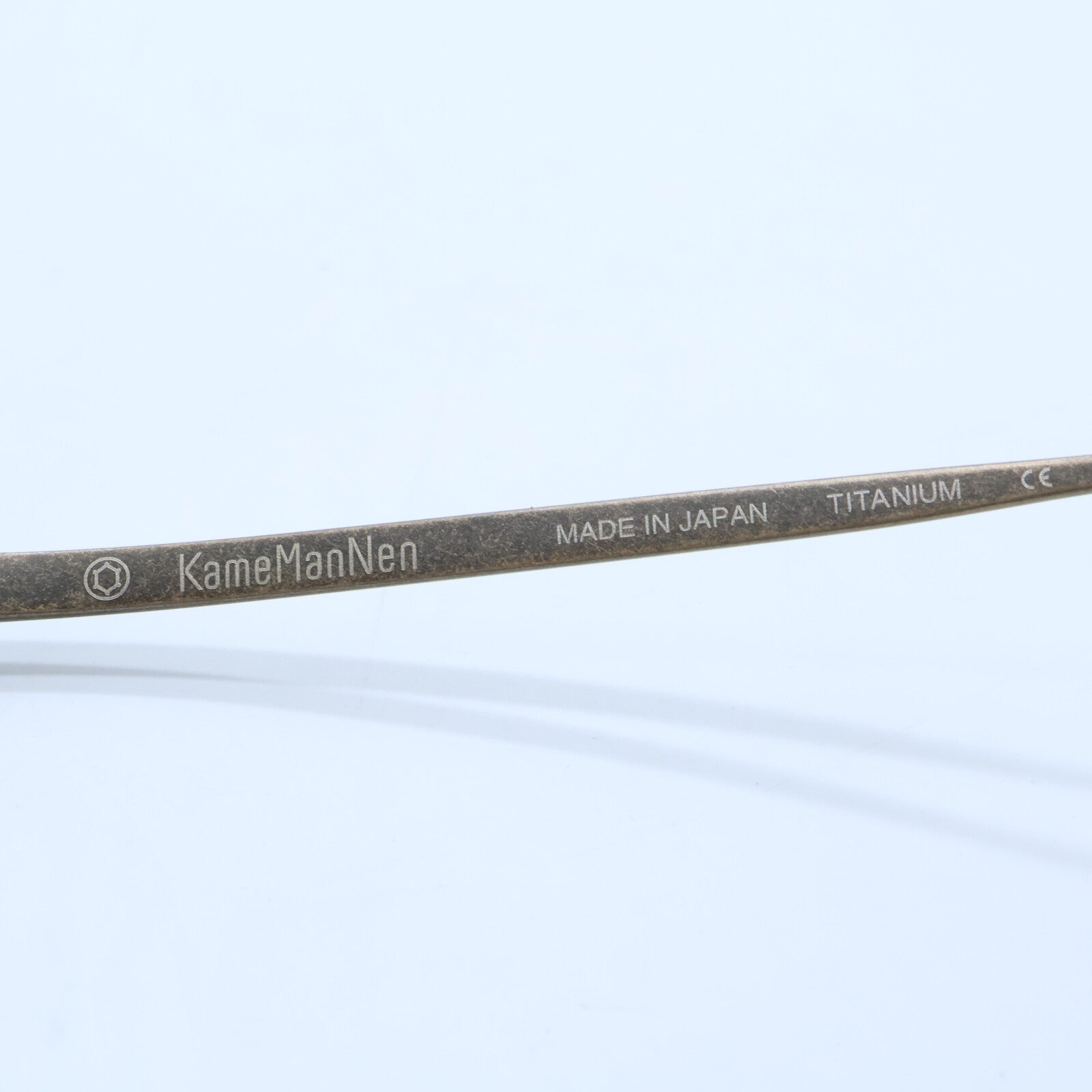 KameManNen カメマンネン 【美品】KMN9916 DGP TITANIUM デモレンズ クラウンパントシェイプ アイウェア 眼鏡