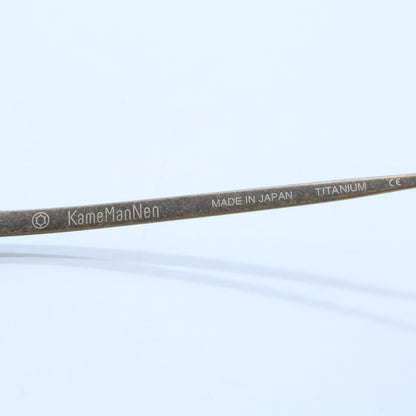 KameManNen カメマンネン 【美品】KMN9916 DGP TITANIUM デモレンズ クラウンパントシェイプ アイウェア 眼鏡