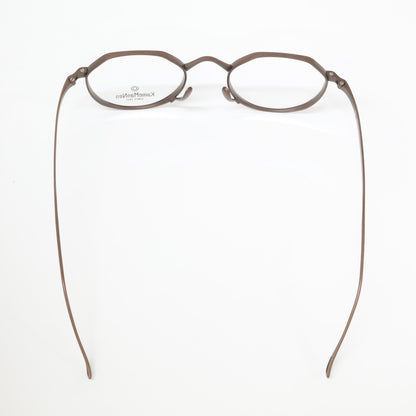 KameManNen カメマンネン 【美品】KMN9916 DBR TITANIUM デモレンズ クラウンパントシェイプ アイウェア 眼鏡