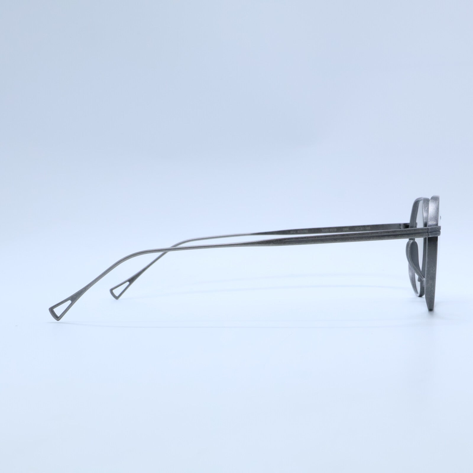 KameManNen カメマンネン 【美品】KMN9916 DBK TITANIUM デモレンズ クラウンパントシェイプ アイウェア 眼鏡