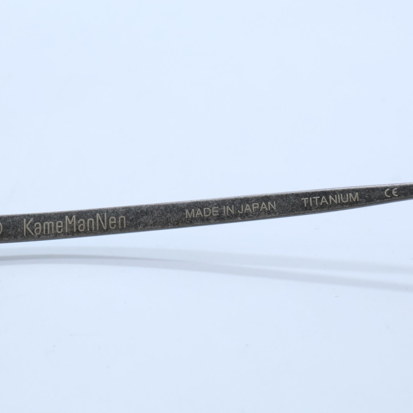 KameManNen カメマンネン 【美品】KMN9916 DBK TITANIUM デモレンズ クラウンパントシェイプ アイウェア 眼鏡