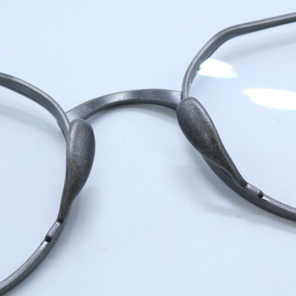 KameManNen カメマンネン 【美品】KMN9916 DBK TITANIUM デモレンズ クラウンパントシェイプ アイウェア 眼鏡