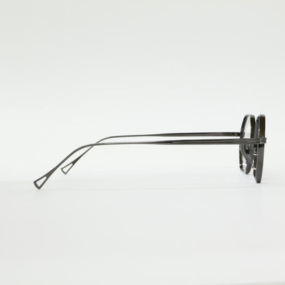 KameManNen カメマンネン 【美品】KMN152 GRH TITANIUM デモレンズ オクタゴンシェイプ アイウェア 眼鏡