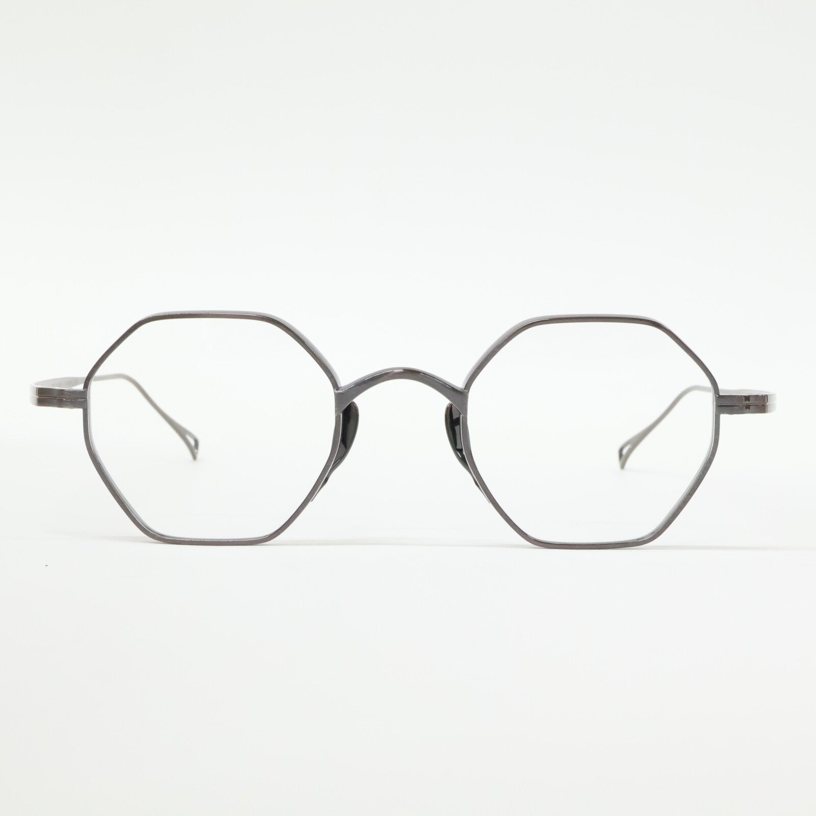 KameManNen カメマンネン 【美品】KMN152 BRH TITANIUM オクタゴンシェイプ アイウェア 眼鏡