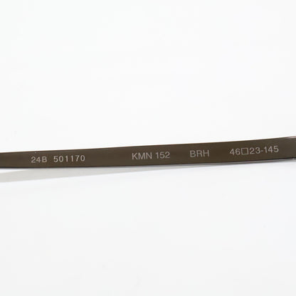 KameManNen カメマンネン 【美品】KMN152 BRH TITANIUM オクタゴンシェイプ アイウェア 眼鏡