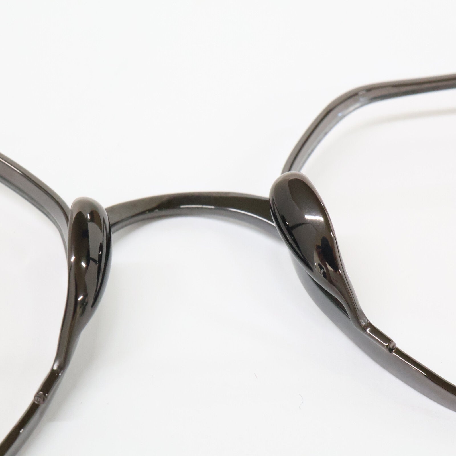 KameManNen カメマンネン 【美品】KMN152 BRH TITANIUM オクタゴンシェイプ アイウェア 眼鏡