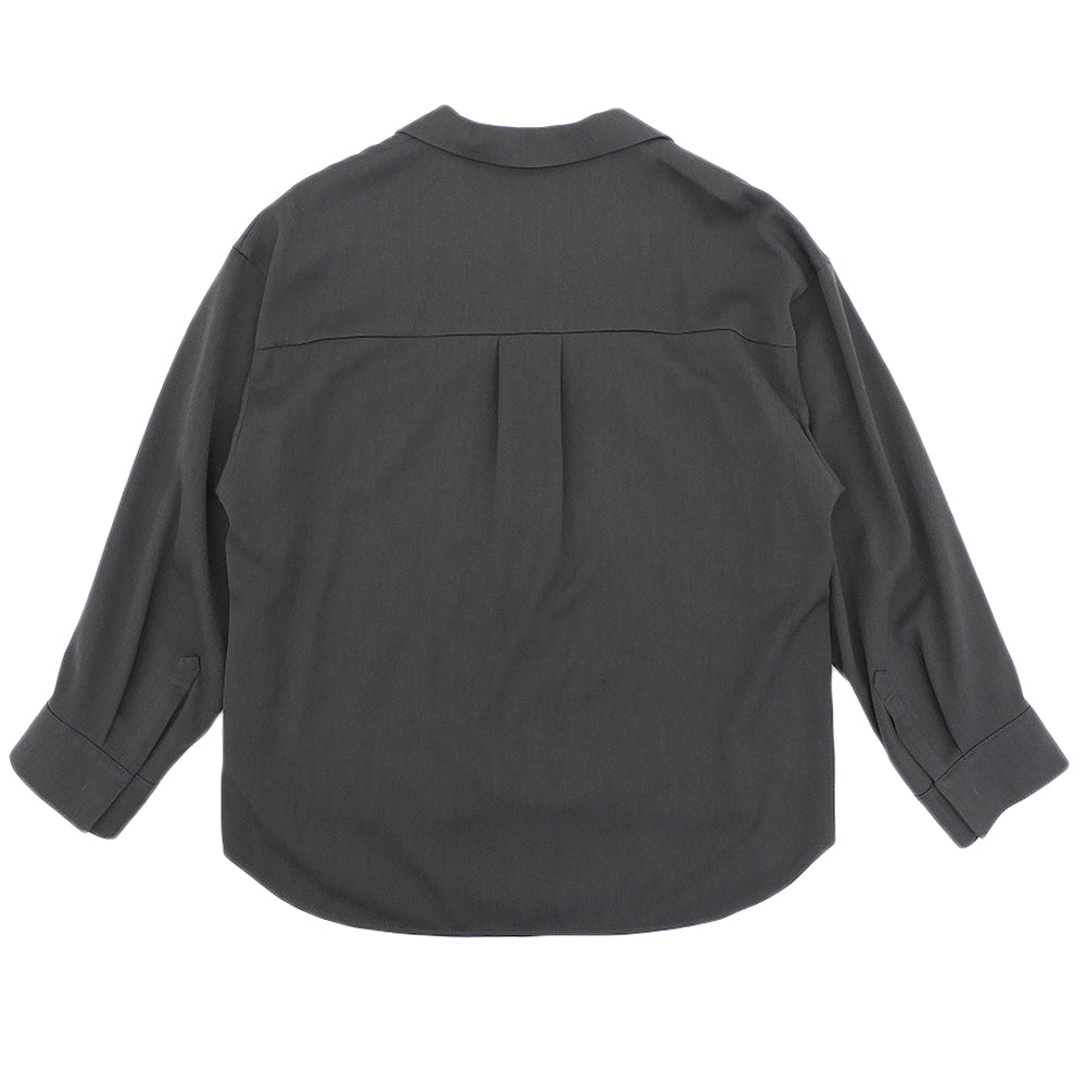uncrave アンクレイヴ オープンカラー 比翼シャツジャケット トップス レディース グレー F トップス
