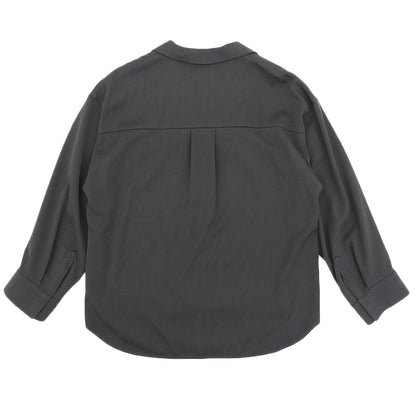 uncrave アンクレイヴ オープンカラー 比翼シャツジャケット トップス レディース グレー F トップス