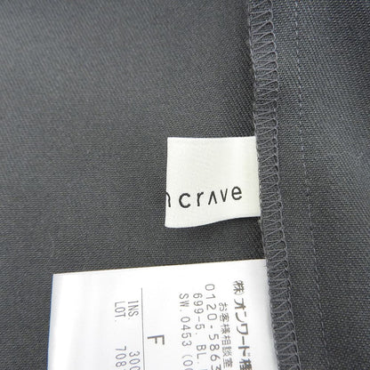 uncrave アンクレイヴ オープンカラー 比翼シャツジャケット トップス レディース グレー F トップス