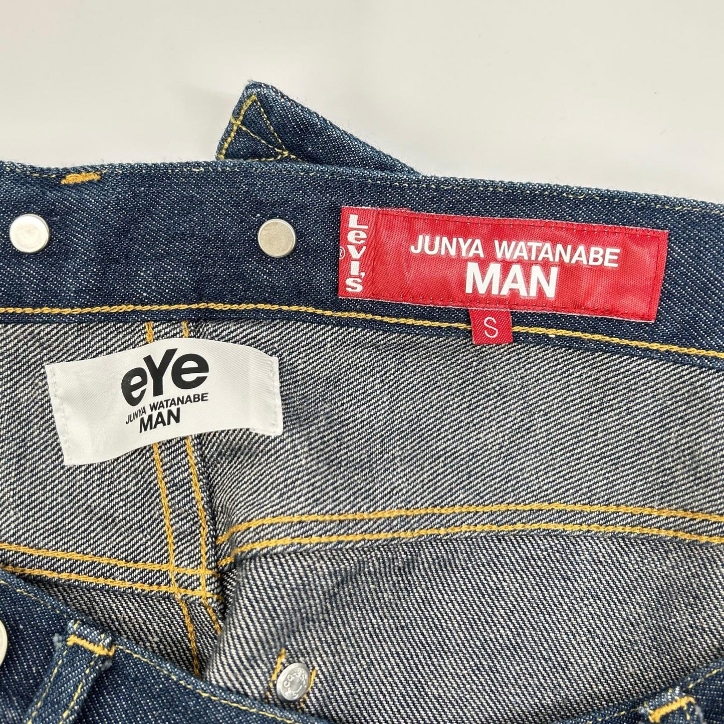 JUNYA WATANABE MAN ジュンヤワタナベマン 【×リーバイス】インディゴ バックベルト デニムパンツ ボトムス