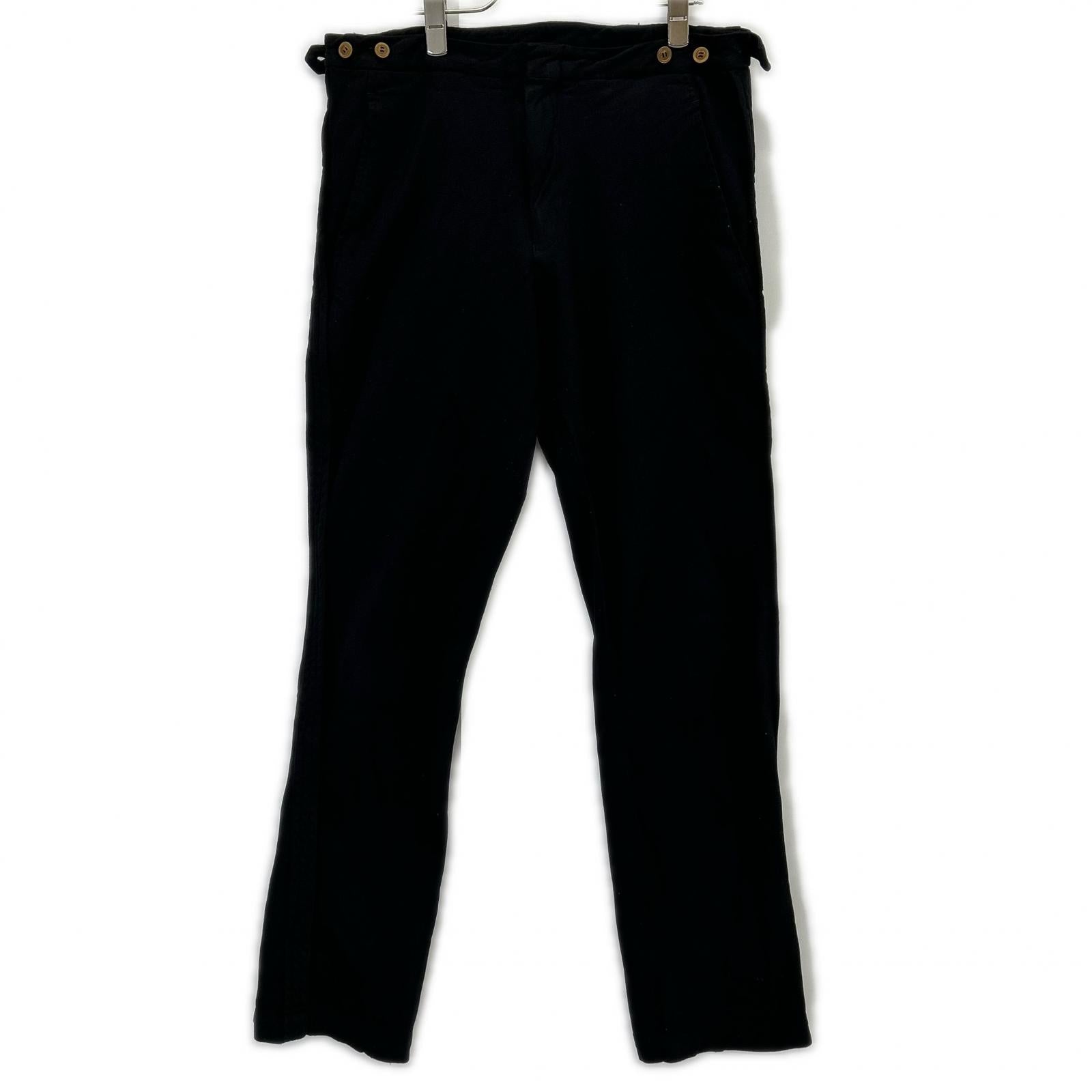 COMME DES GARCONS HOMME PLUS EVER GREEN コムデギャルソンエバーグリーン ブラック サイドアジャスター テーパードパンツ ボトムス