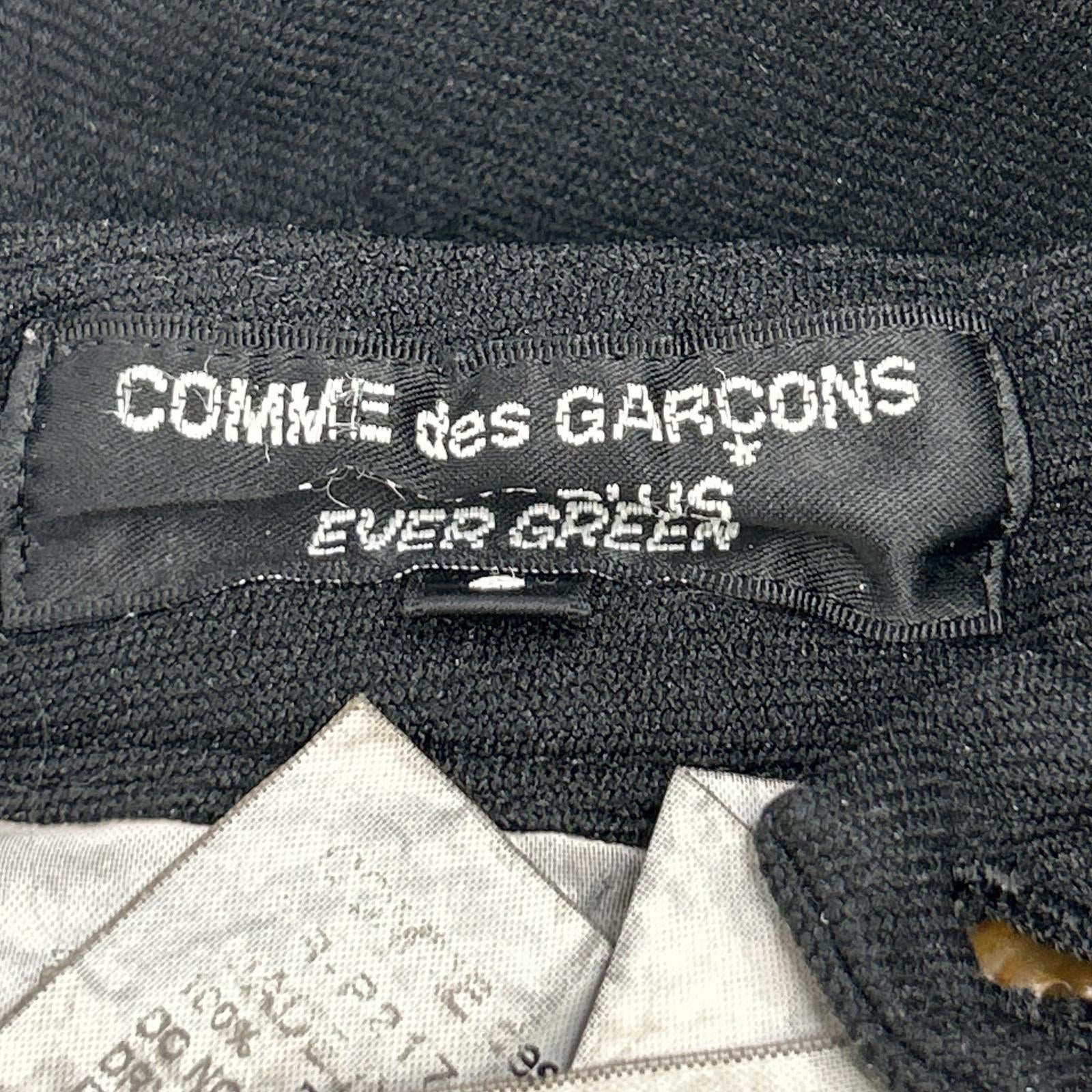 COMME DES GARCONS HOMME PLUS EVER GREEN Comme des Garçons Ever Green Black Side-Adjuster Tapered Pants Bottoms