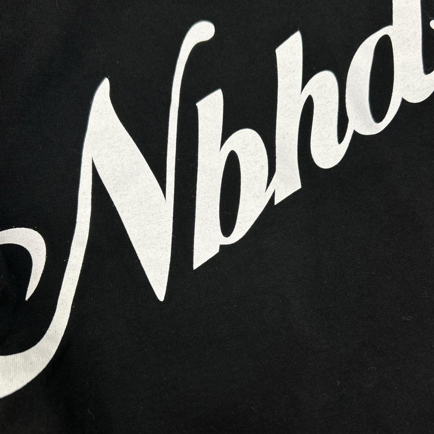 NEIGHBORHOOD ネイバーフッド ブラック Nbhdロゴプリント ショートスリーブカットソー トップス