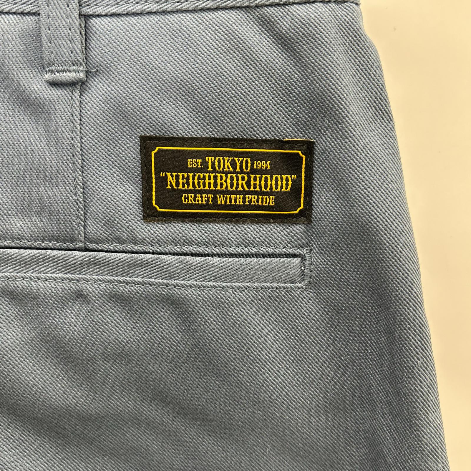 NEIGHBORHOOD ネイバーフッド 192SPNH-PTM01 グレー WPWIDE/EC-PT ワイドシルエット チノパンツ ボトムス