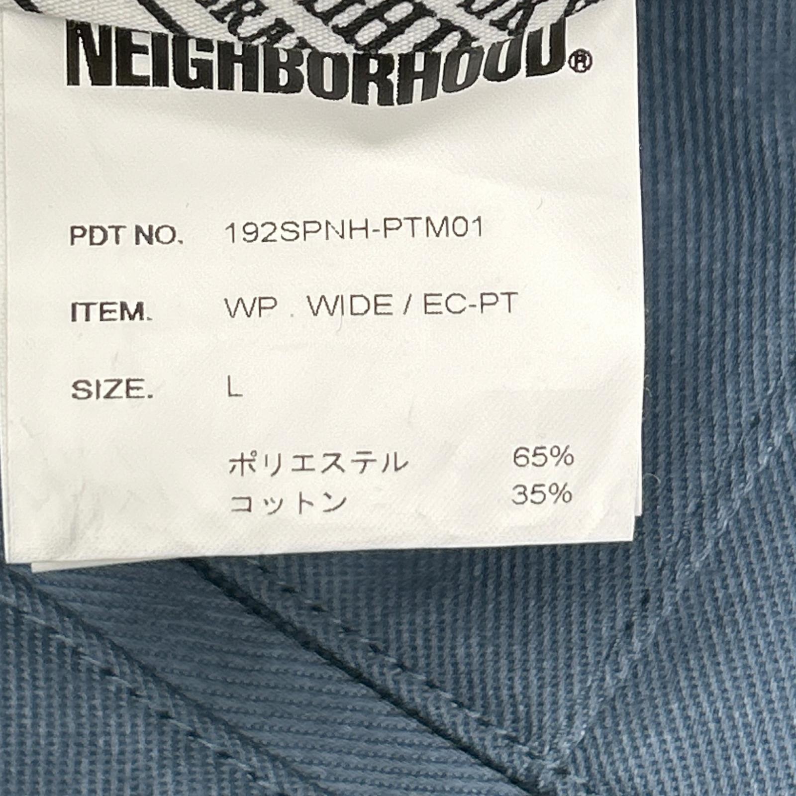 NEIGHBORHOOD ネイバーフッド 192SPNH-PTM01 グレー WPWIDE/EC-PT ワイドシルエット チノパンツ ボトムス