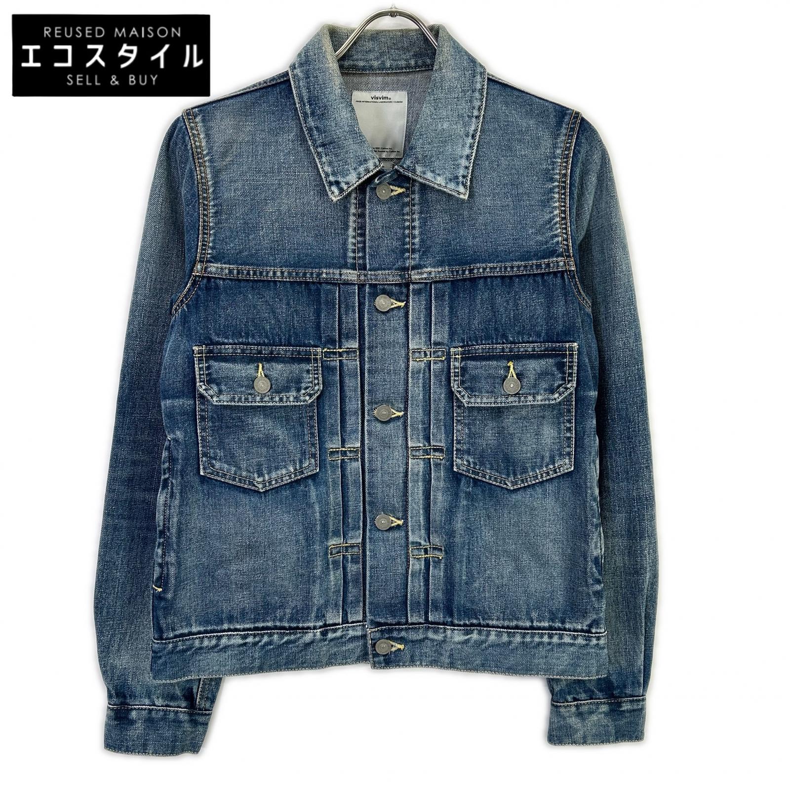 VISVIM ビズビム 16AW 0116205006001 インディゴ ブルーセルビッチ SS 101 JKT DAMAGED デニムジャケット ジャケット