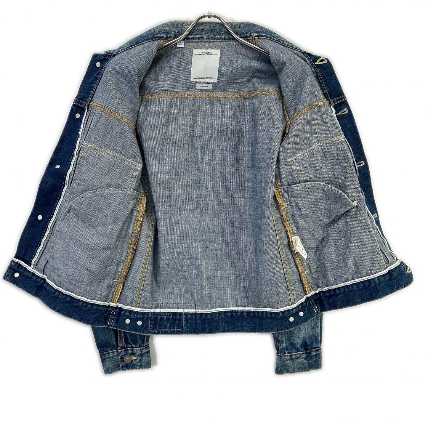 VISVIM ビズビム 16AW 0116205006001 インディゴ ブルーセルビッチ SS 101 JKT DAMAGED デニムジャケット ジャケット