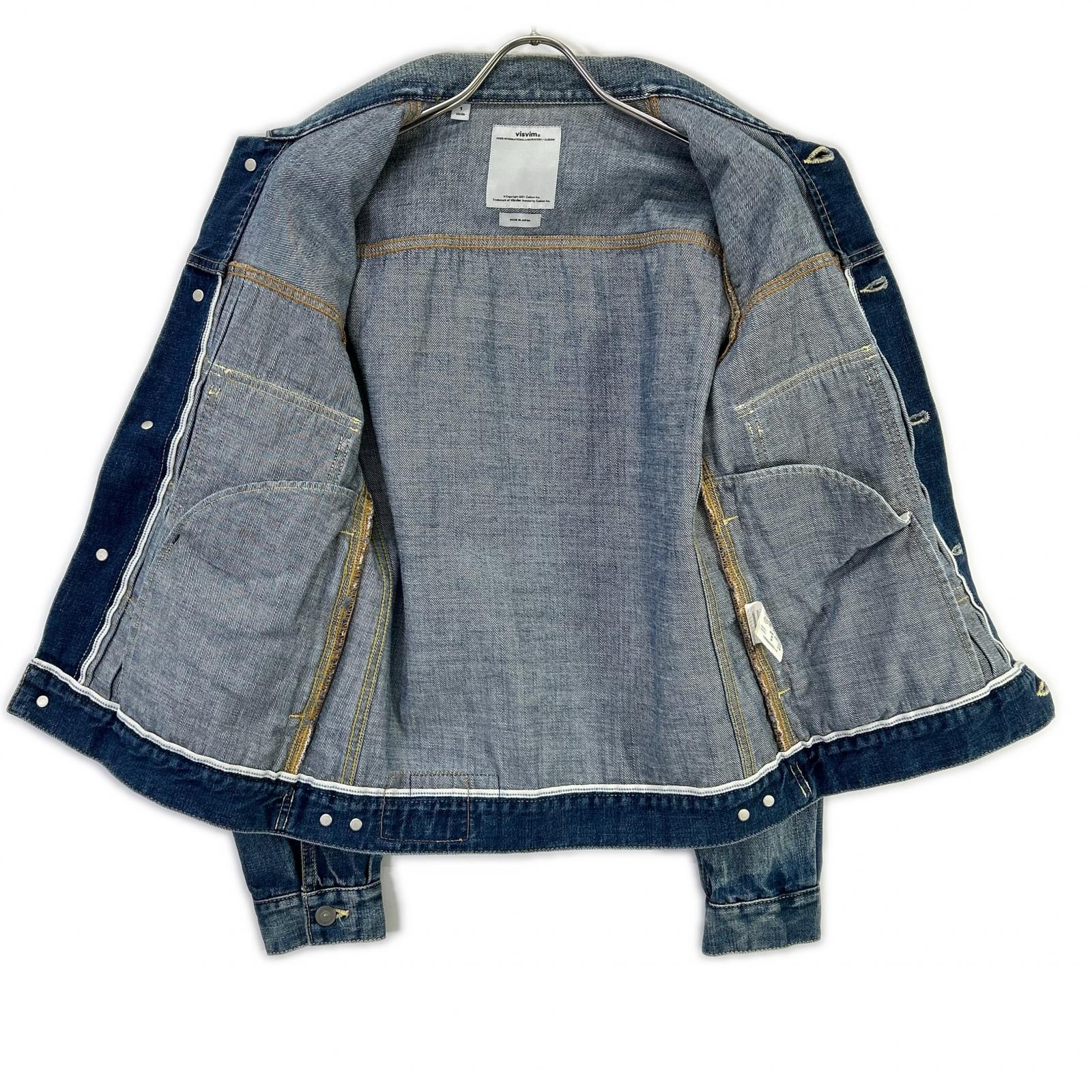 VISVIM ビズビム 16AW 0116205006001 インディゴ ブルーセルビッチ SS 101 JKT DAMAGED デニムジャケット ジャケット