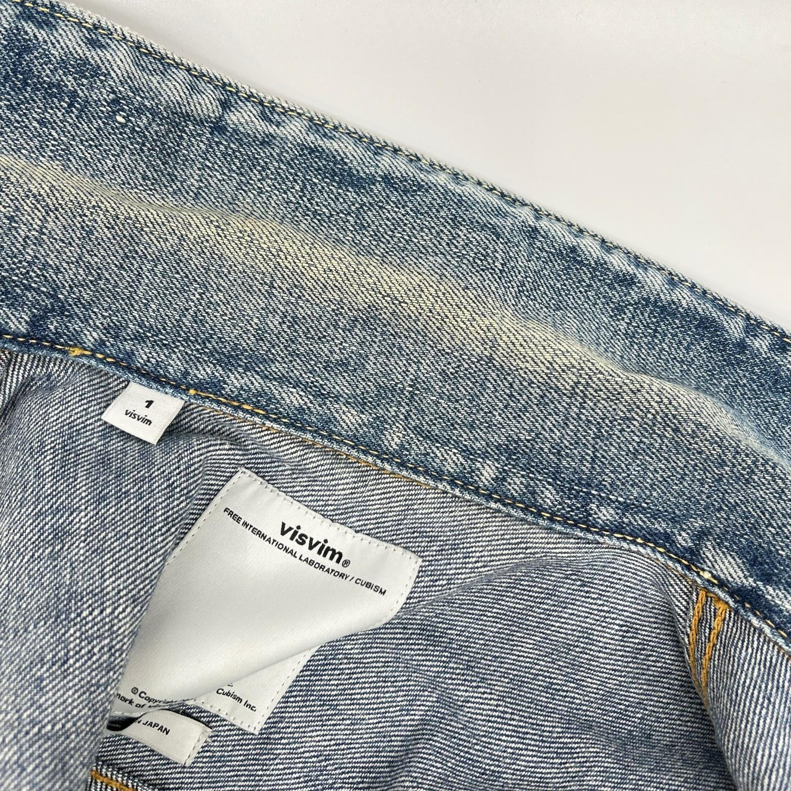 VISVIM ビズビム 16AW 0116205006001 インディゴ ブルーセルビッチ SS 101 JKT DAMAGED デニムジャケット ジャケット