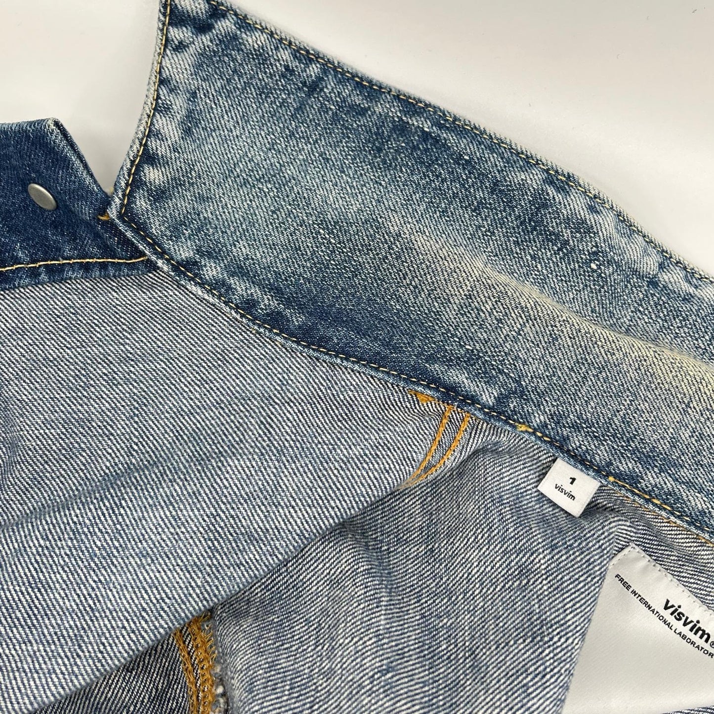 VISVIM ビズビム 16AW 0116205006001 インディゴ ブルーセルビッチ SS 101 JKT DAMAGED デニムジャケット ジャケット