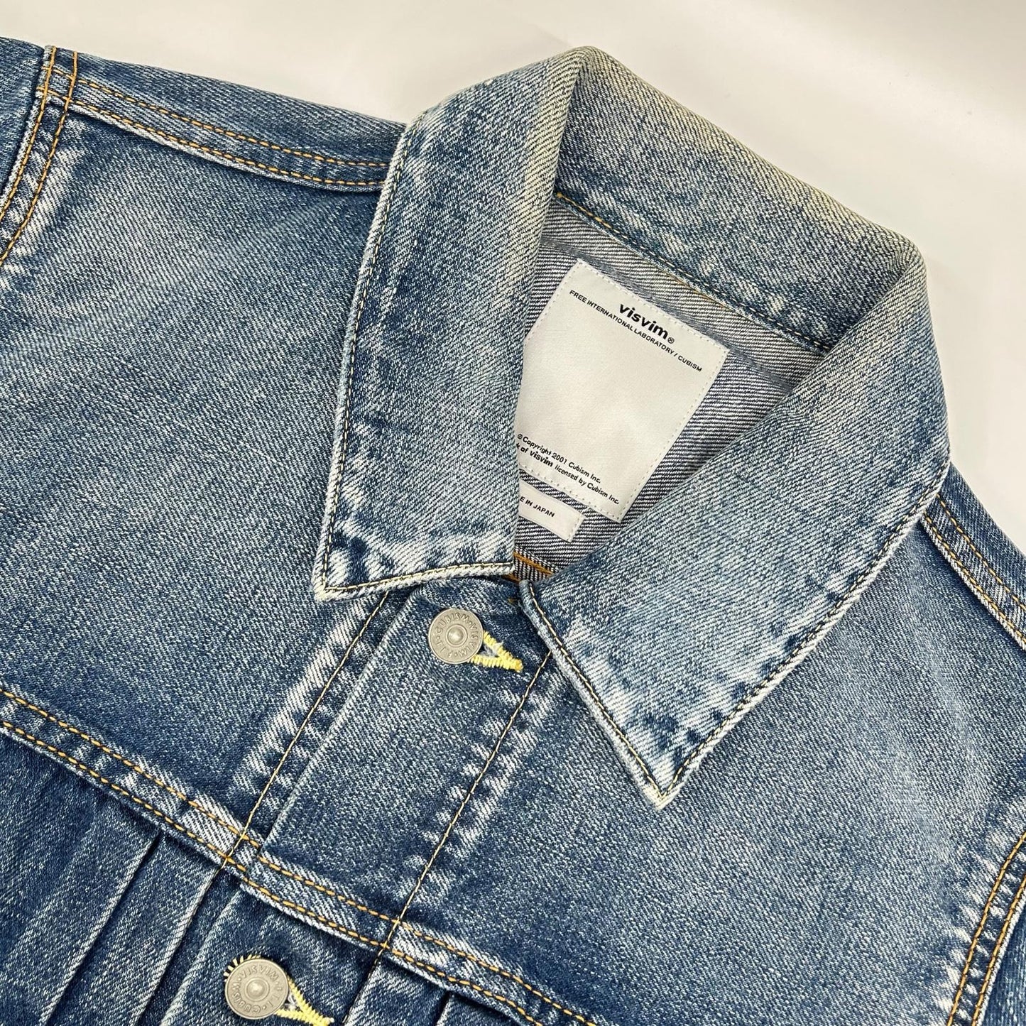 VISVIM ビズビム 16AW 0116205006001 インディゴ ブルーセルビッチ SS 101 JKT DAMAGED デニムジャケット ジャケット