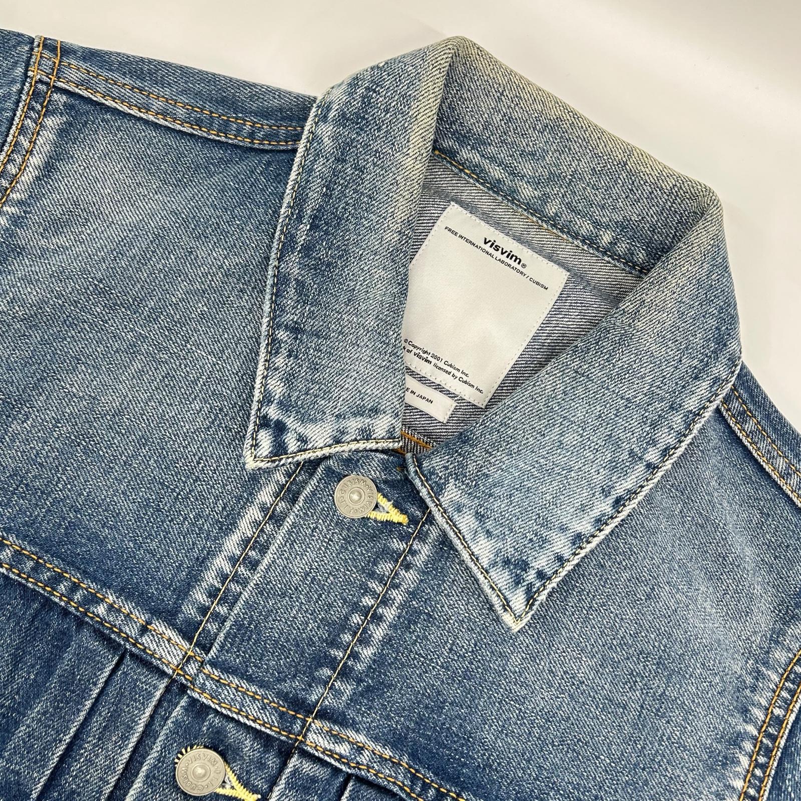 VISVIM ビズビム 16AW 0116205006001 インディゴ ブルーセルビッチ SS 101 JKT DAMAGED デニムジャケット ジャケット