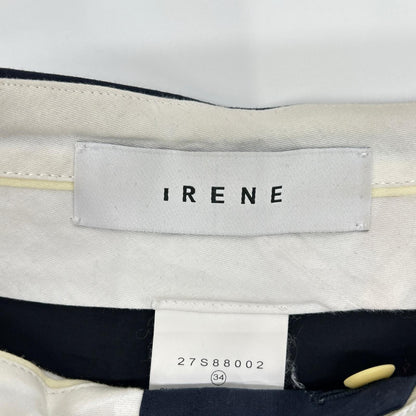 IRENE アイレネ 25SS 27S88002 ネイビー ウール混 Vライントラウザーパンツ ボトムス