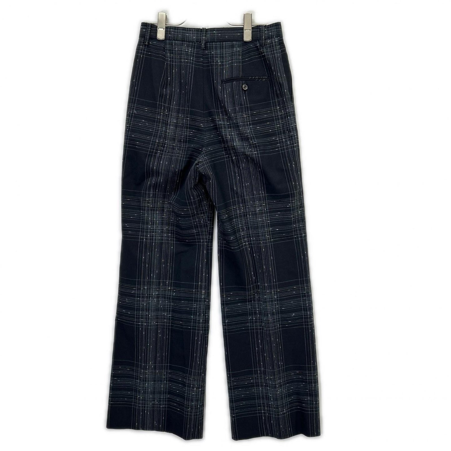 IRENE アイレネ 25SS 27S88009 ブラック ウール混 ノットステッチライントラウザー ボトムス