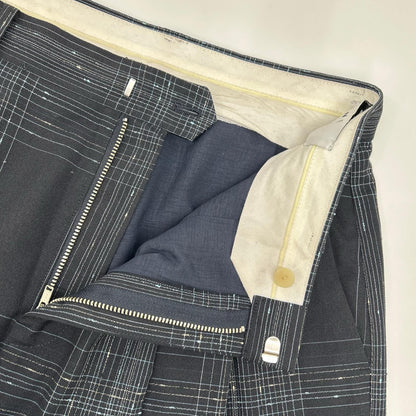 IRENE アイレネ 25SS 27S88009 ブラック ウール混 ノットステッチライントラウザー ボトムス