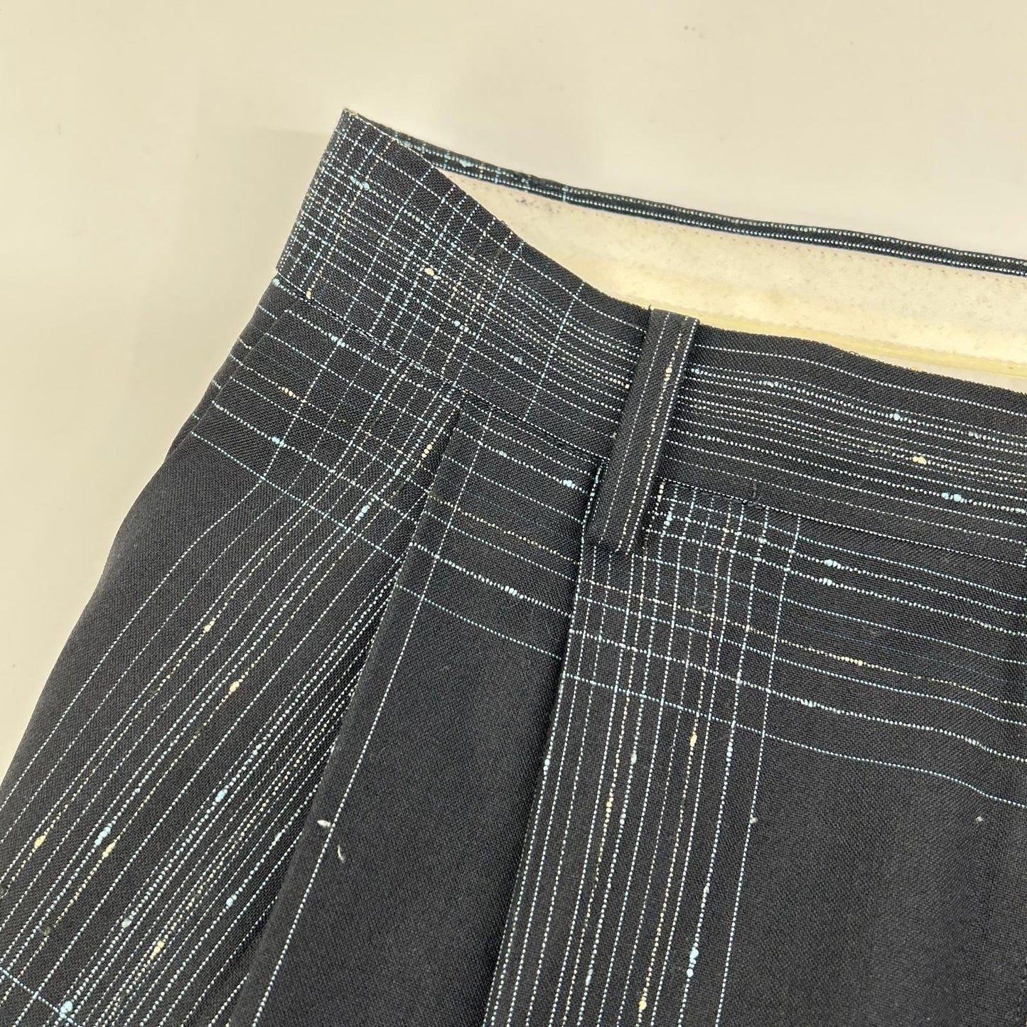 IRENE アイレネ 25SS 27S88009 ブラック ウール混 ノットステッチライントラウザー ボトムス