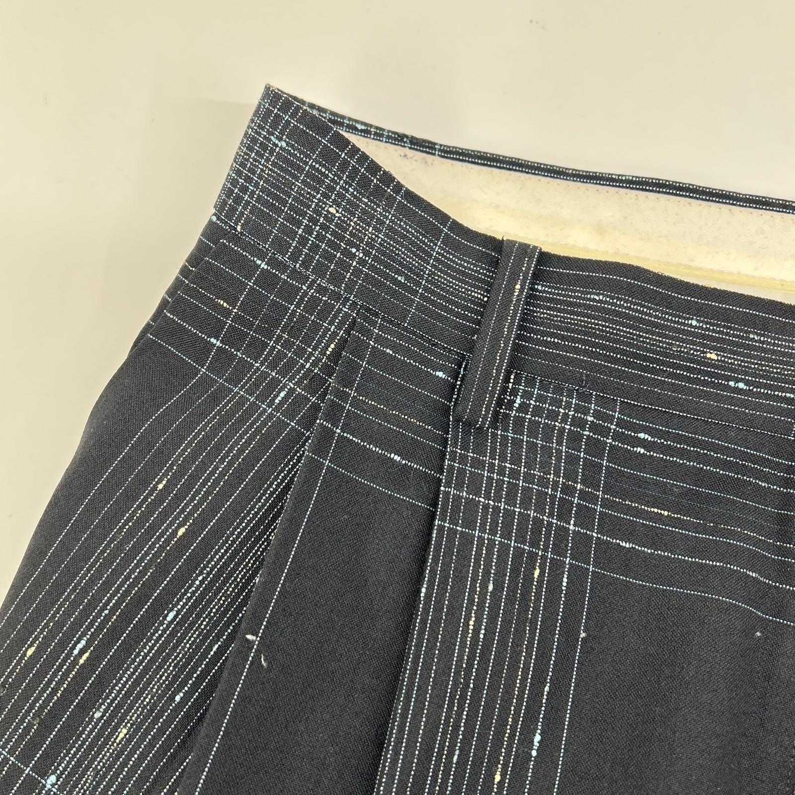 IRENE アイレネ 25SS 27S88009 ブラック ウール混 ノットステッチライントラウザー ボトムス