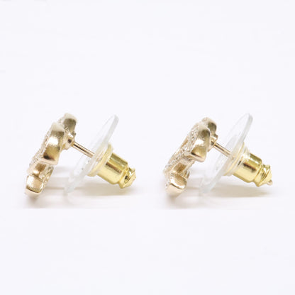 CHANEL シャネル 【美品】F24V ココマーク ラインストーン スタッド ピアス
