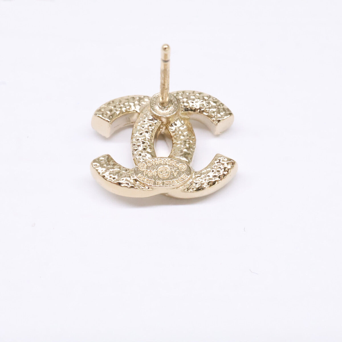 CHANEL シャネル 【美品】F24V ココマーク ラインストーン スタッド ピアス