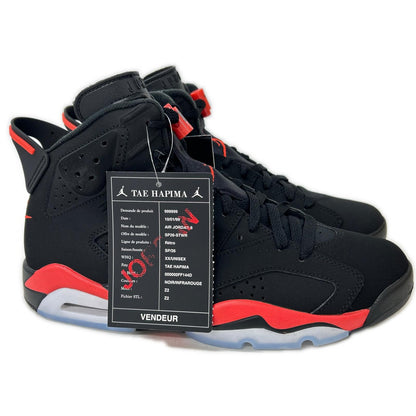 NIKE Nike 【Like new】CT8529-001 AIR JORDAN 6 RETRO Infrared Salesman high-top sneakers Shoes