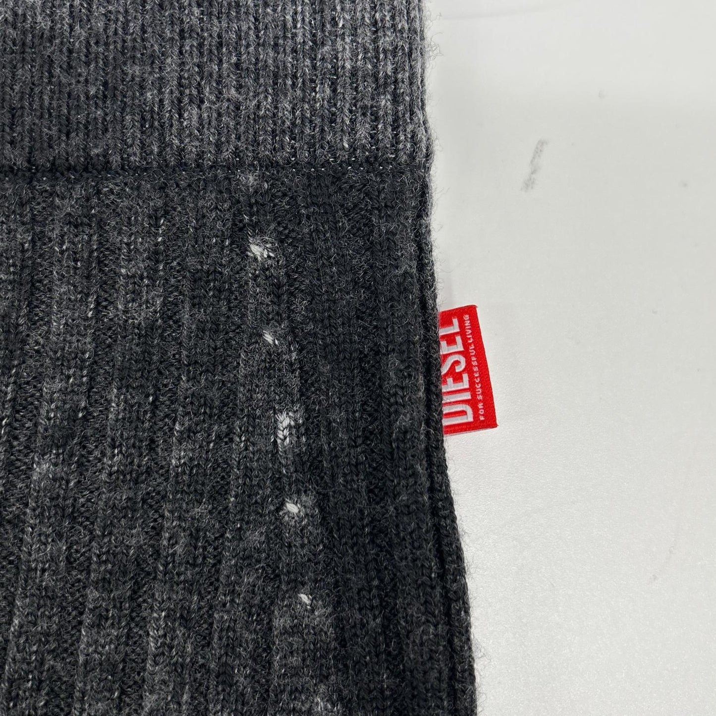 DIESEL ディーゼル A14860 M-ASI フェードブラック ウール W-ZIP ニットロングスカート スカート