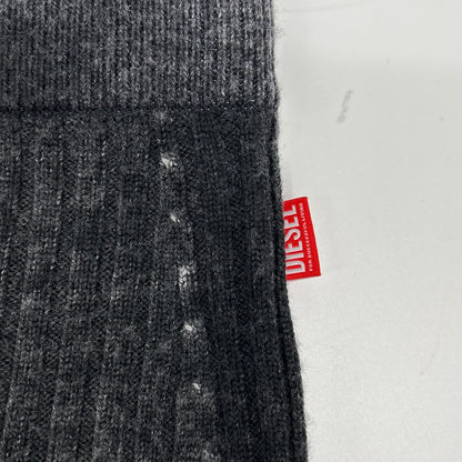 DIESEL ディーゼル A14860 M-ASI フェードブラック ウール W-ZIP ニットロングスカート スカート