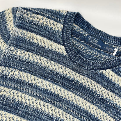 POLO RALPH LAUREN ポロ ラルフローレン 0200011718 本藍染め ストライプドコットン ショートスリーブニットプルオーバー トップス