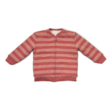 RALPHLAUREN ラルフローレン ホワイト×ピンク ポニー刺? リバーシブル テディフリースジャケット ジャケット