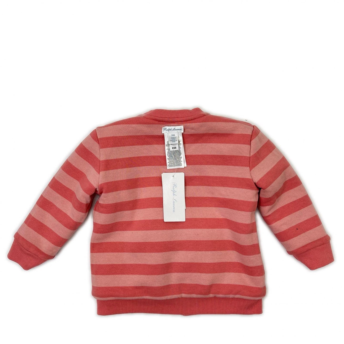RALPHLAUREN ラルフローレン ホワイト×ピンク ポニー刺? リバーシブル テディフリースジャケット ジャケット