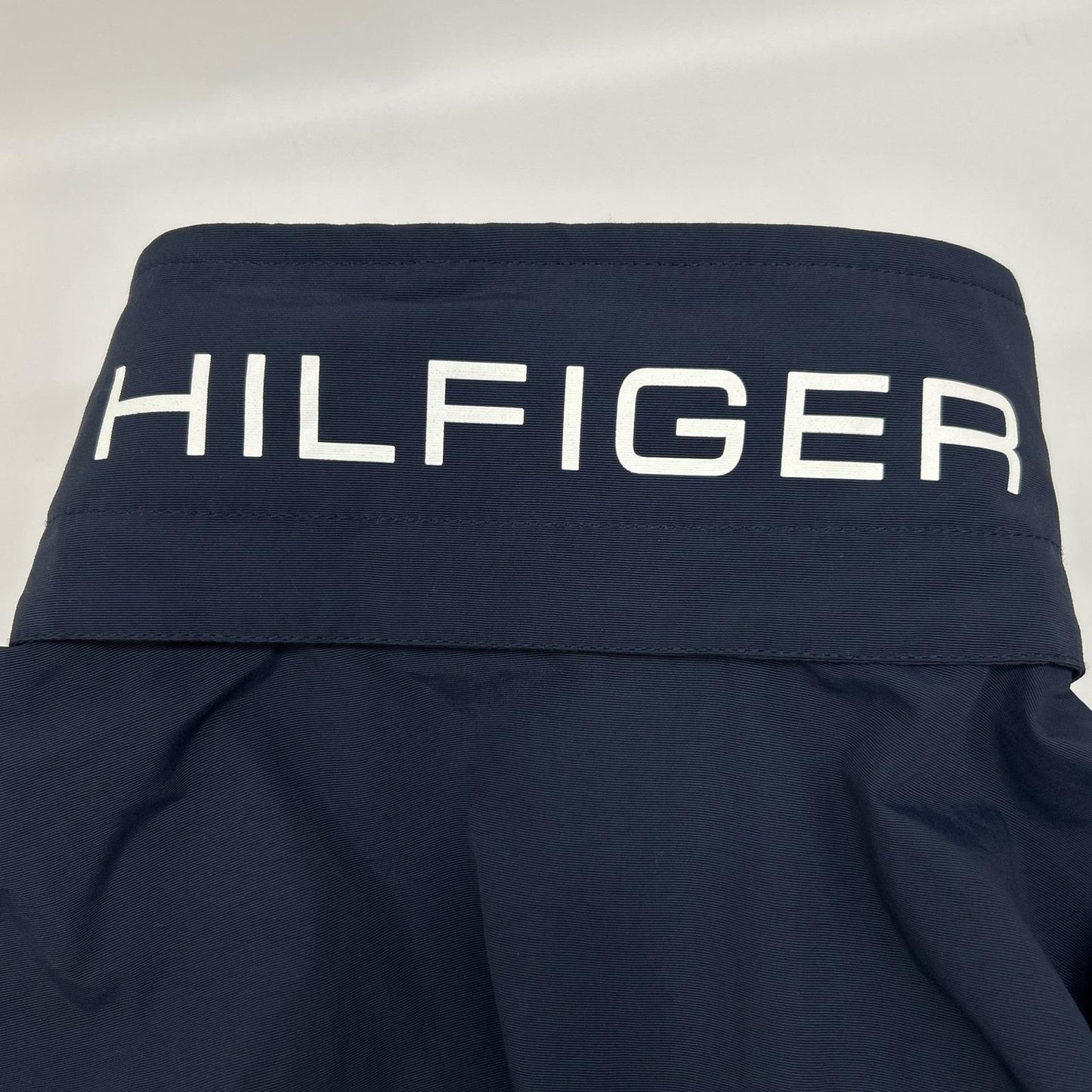 TOMMYHILFIGER トミーヒルフィガー 0183037 ネイビー ナイロン ロゴ刺繍 スタンドカラージップジャケット ジャケット