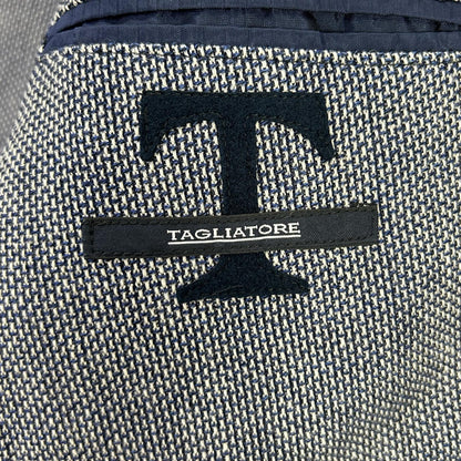 TAGLIATORE タリアトーレ 1SMC20K ネイビー MONTECARLO/モンテカルロ ウール×リネン ブートニエール 6B ダブルジャケット ジャケット