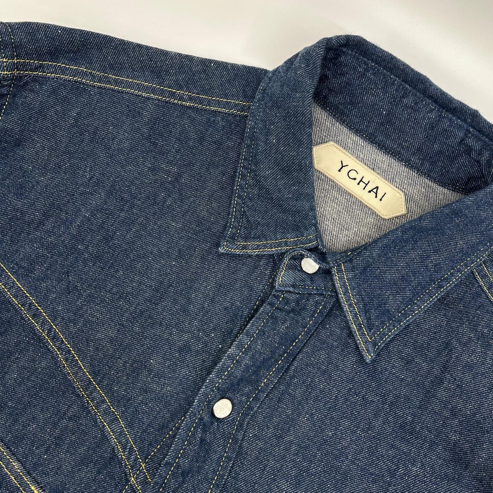 YCHAI イカイ インディゴ ウエスタンデニムシャツ トップス