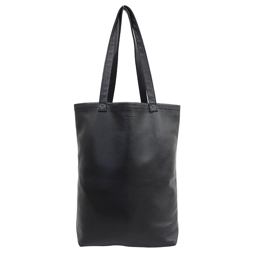 Hender Scheme エンダースキーマ 美品 レザー ロゴ刻印 COW BAG M カウバッグM トートバッグ レディース ブラック トートバッグ